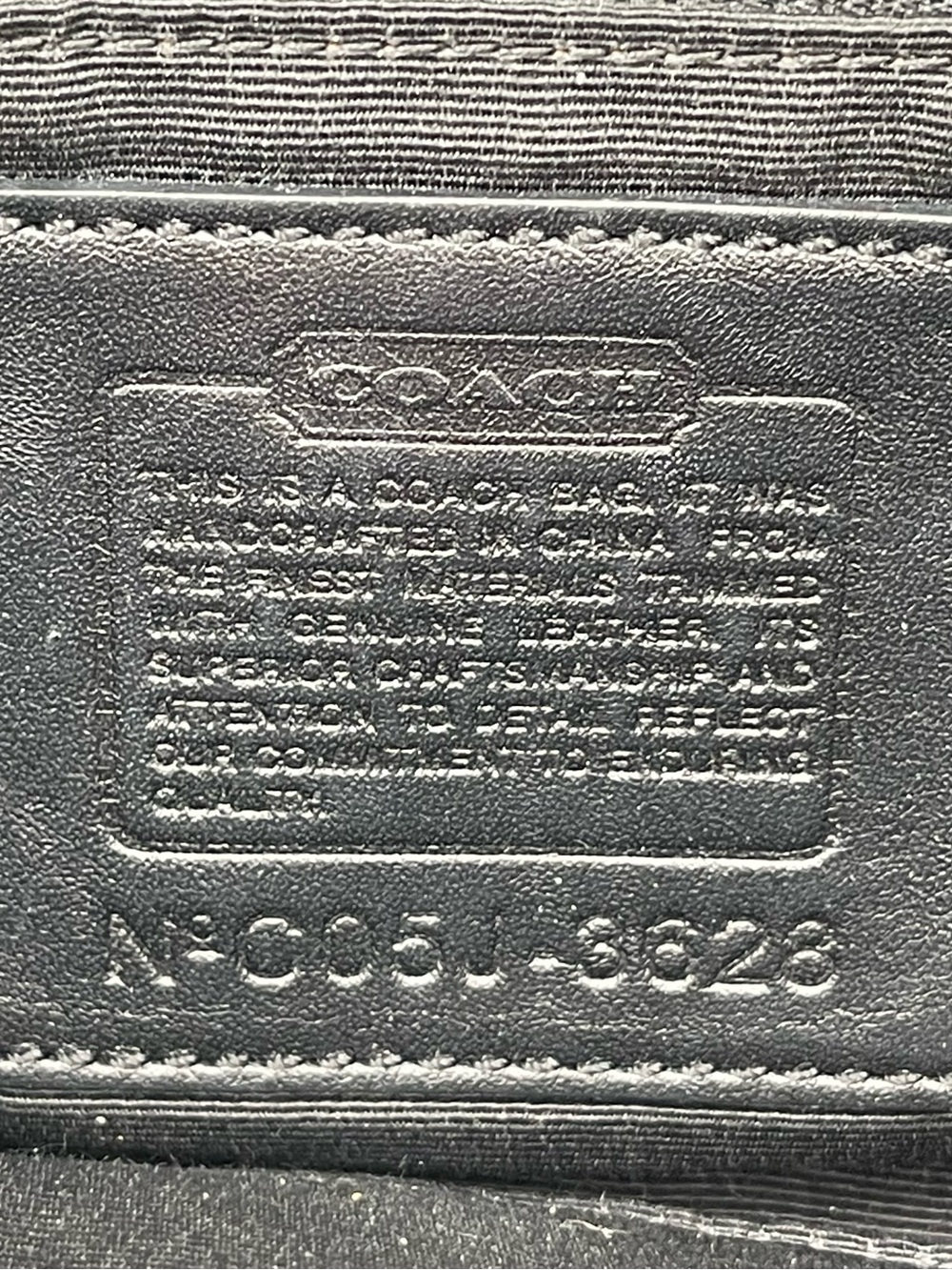 Vtg Y2K Coach Small Soho Signature C Black Canvas Shoulder Bag Hobo Leather - Picture 10 of 15